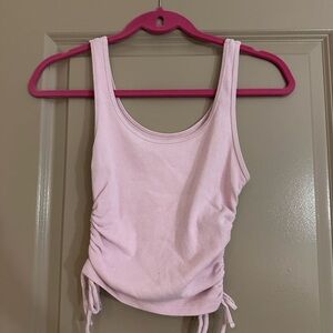 Hollister Light Pink Ruched Tank Top
